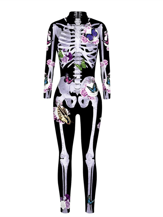 Women's 3D Digital Printed Halloween Costume Costume Jumpsuit